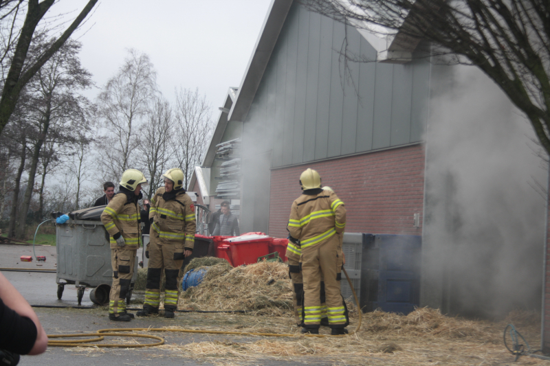 Brand in schuur