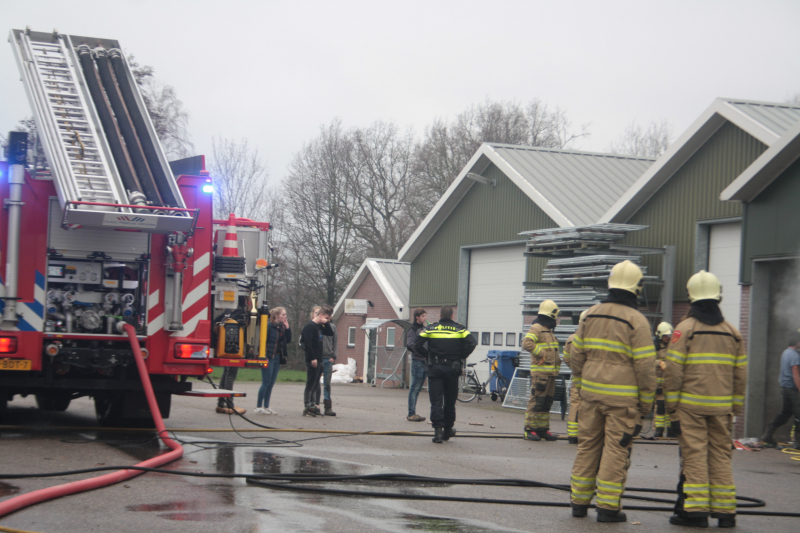 Brand in schuur