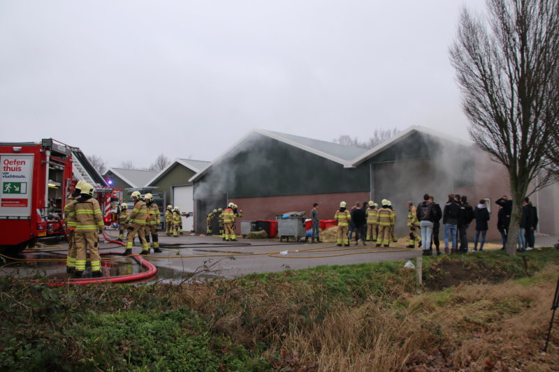 Brand in schuur