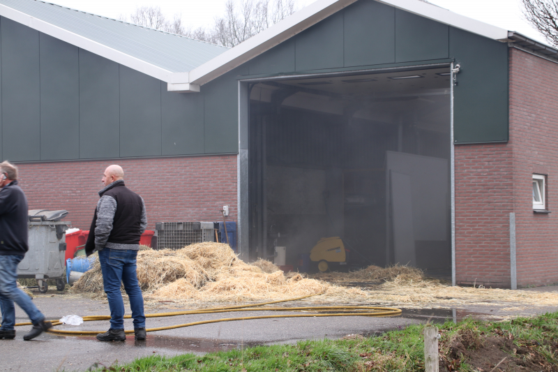 Brand in schuur