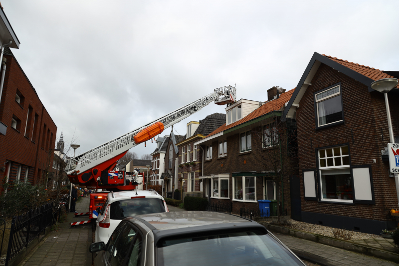 Dak losgelaten door storm