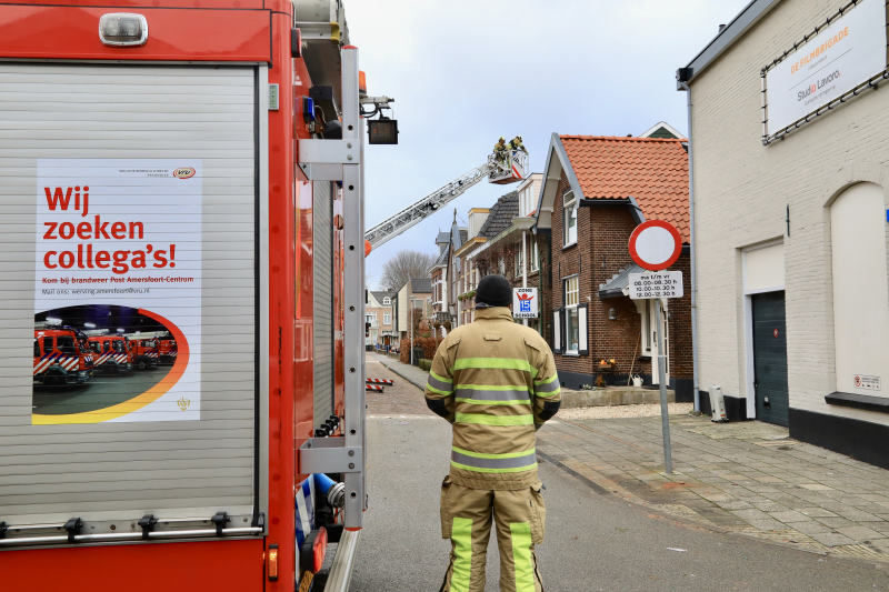 Dak losgelaten door storm