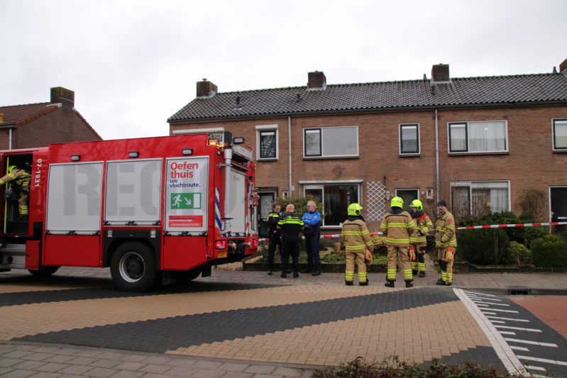 Gasleiding geraakt bij graafwerkzaamheden (Scherpenzeel)