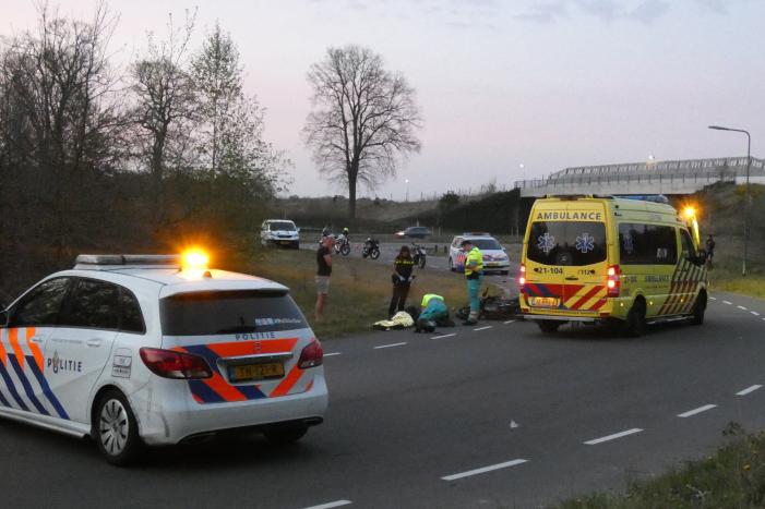 Gewonden bij aanrijding met motoren