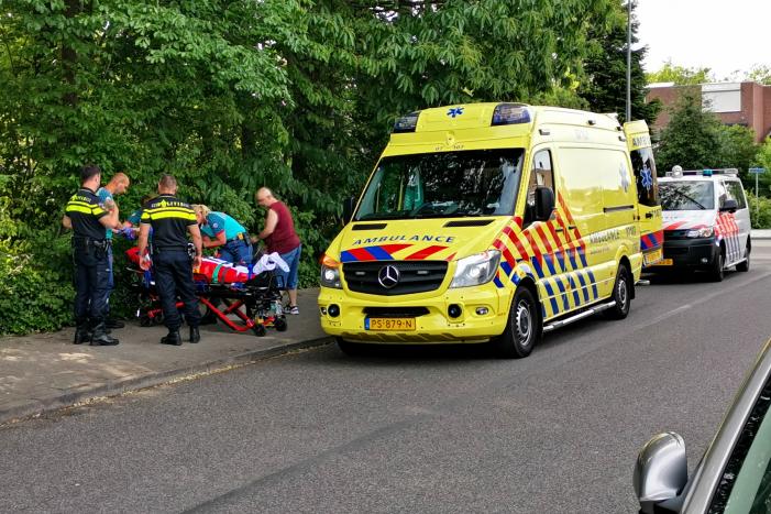 Fietser gewond na lelijke val