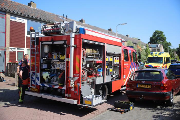 Gewonde bij brand in keuken