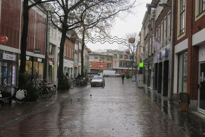 Lege winkelstraten in het centrum