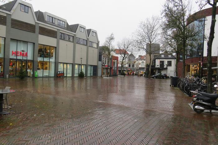 Lege winkelstraten in het centrum