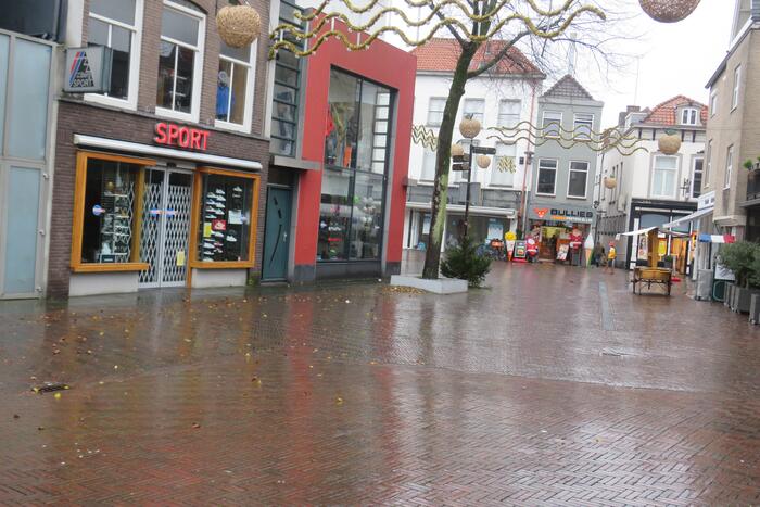 Lege winkelstraten in het centrum