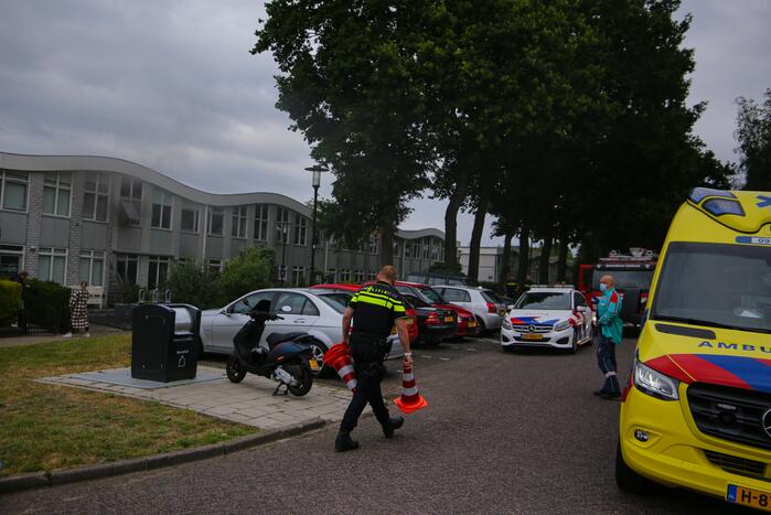 Veel rook bij brand in woning