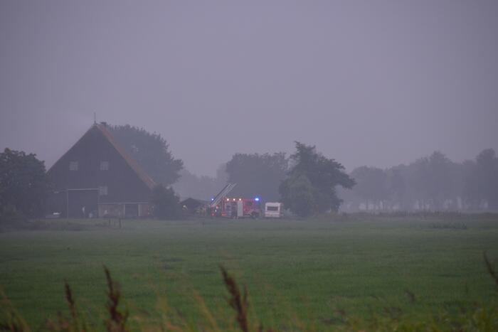 Grote brand in boerderij stal