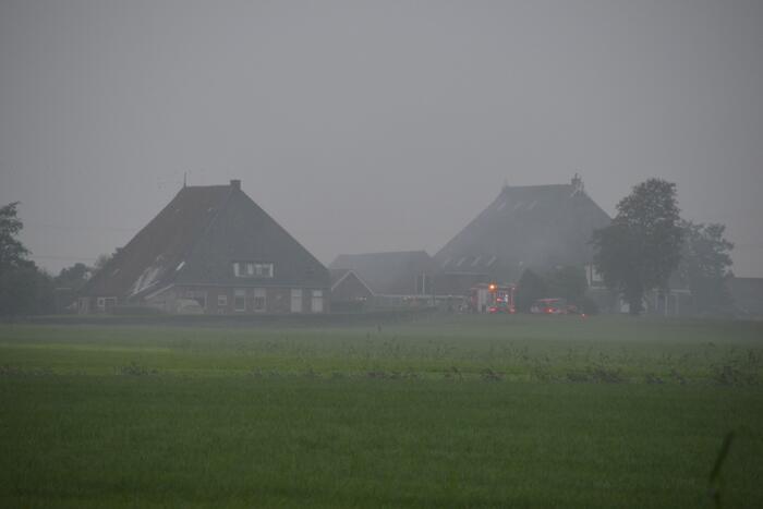 Grote brand in boerderij stal