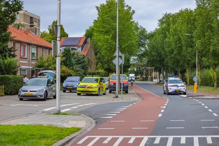 Leswagen betrokken bij aanrijding met fietsster