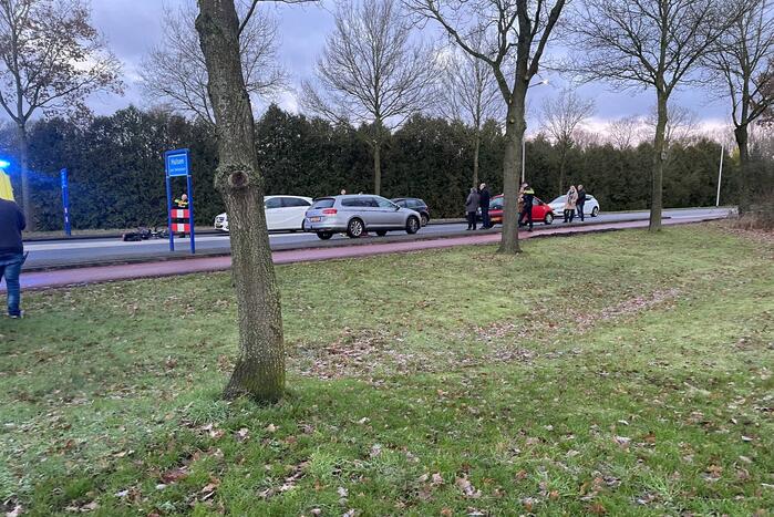 Fietser gewond bij aanrijding met auto