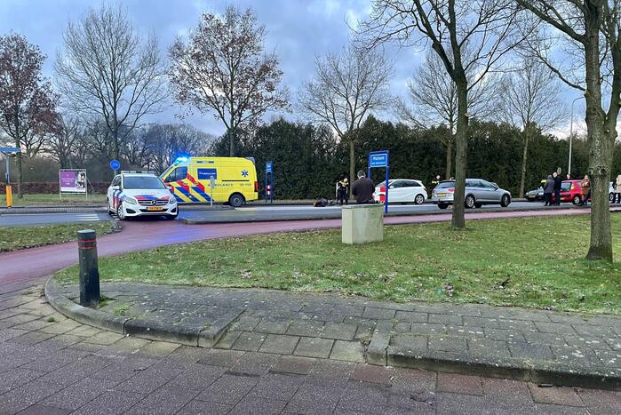 Fietser gewond bij aanrijding met auto