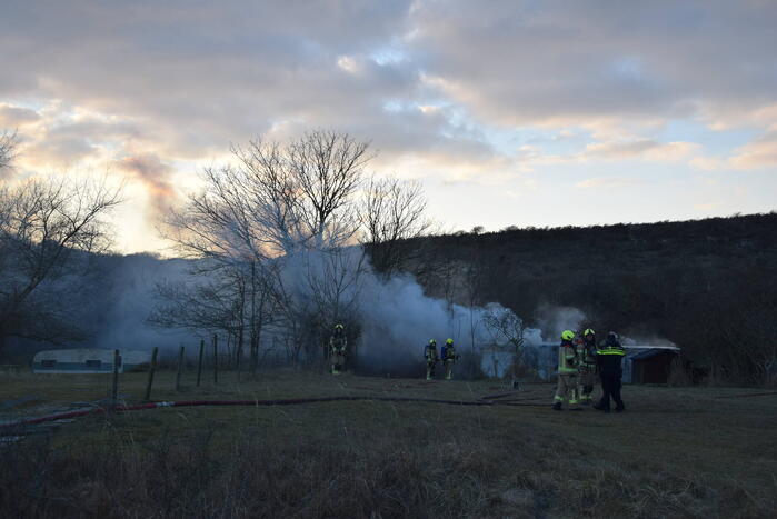 Stacaravan uitgebrand in duingebied