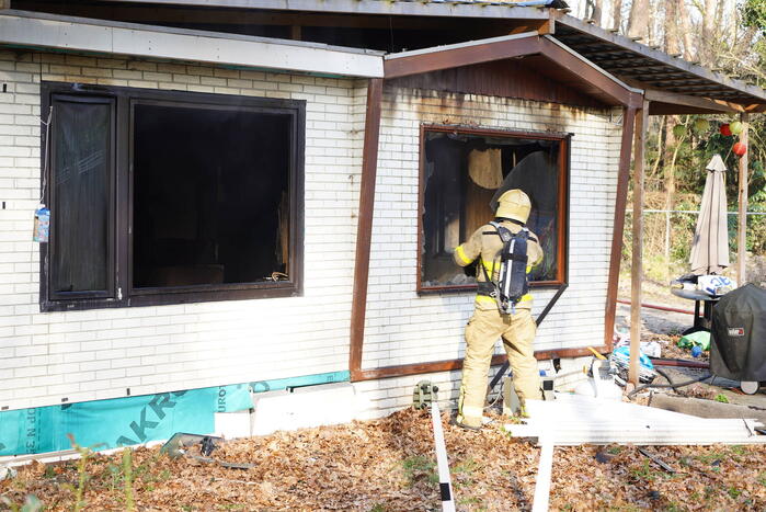 Chalet loop flinke schade op vanwege brand