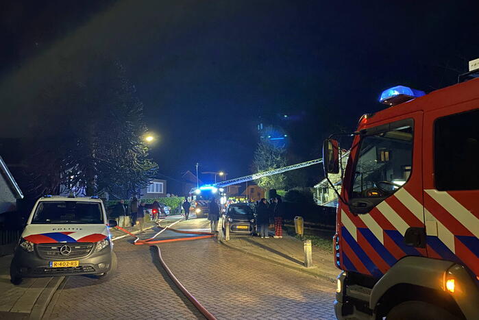 Uitslaande brand in woning