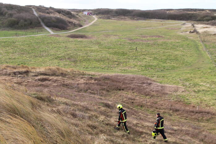 Jongens thuis gebracht na brand in duinen