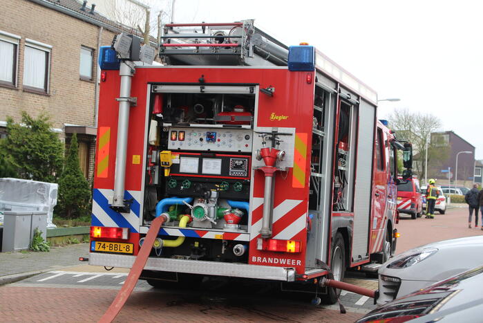 Veel rookontwikkeling bij hevige woningbrand