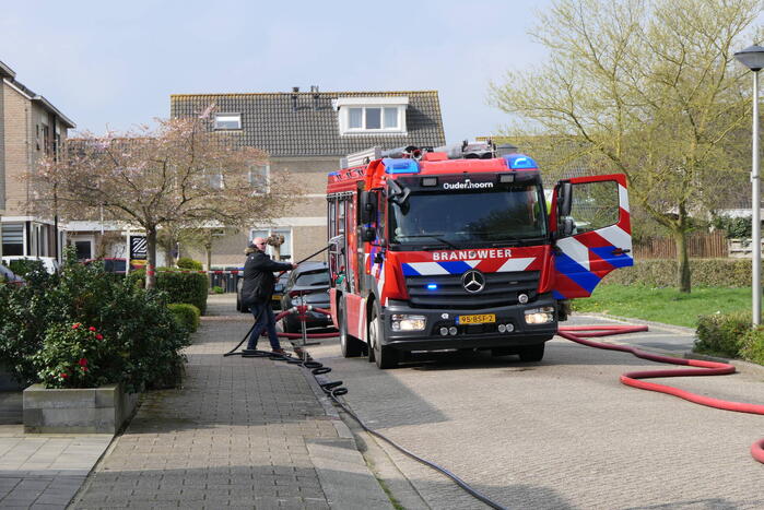 Uitslaande dakbrand bij woning