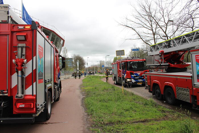 Brand in pand universiteit snel gedoofd