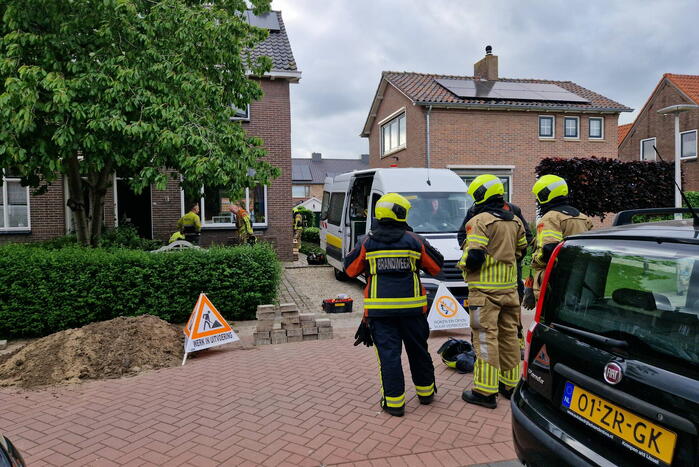 Gaslekkage door aanleg van glasvezel