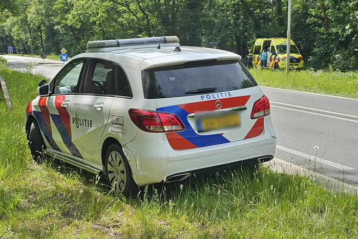 Wielrenner ten val door hond, hond aangereden door auto