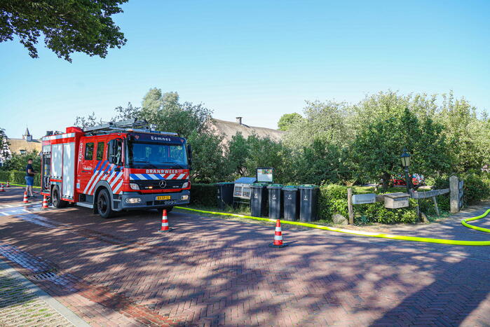 Brand uitgebroken in hooibalen