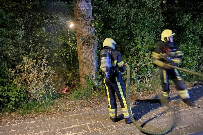 Brand in bosschages snel geblust