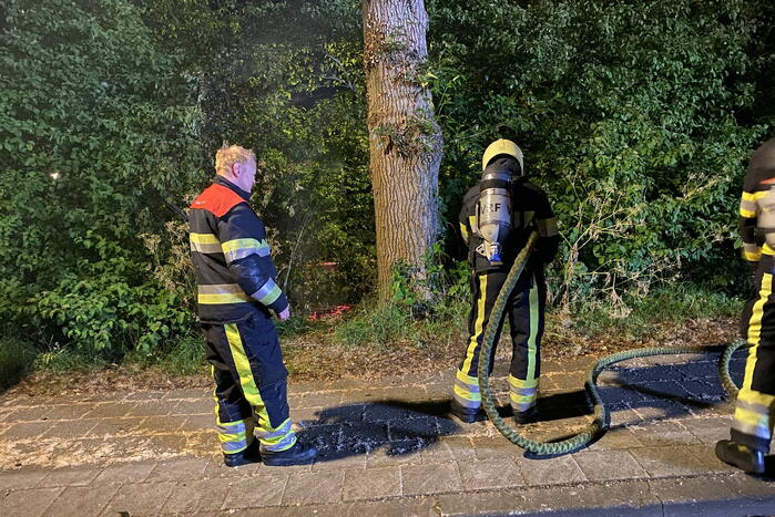 Brand in bosschages snel geblust