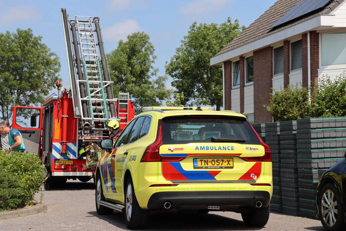 Brand in garage snel geblust