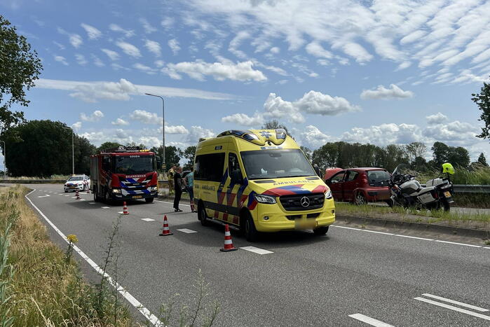 Drie personenwagens betrokken bij kettingbotsing