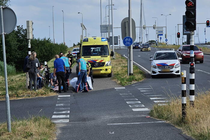 Fietser ernstig gewond na harde val