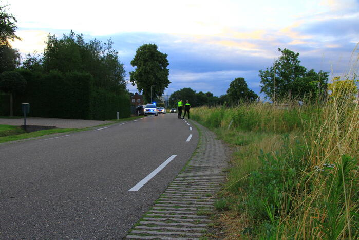 Belgisch voertuig belandt in droge sloot