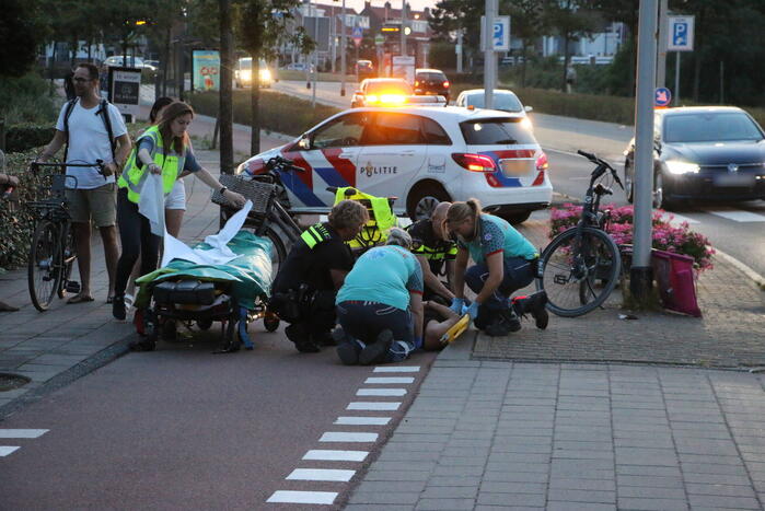 Fietser raakt gewond na valpartij