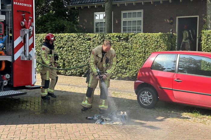 Brand in meterkast van woning