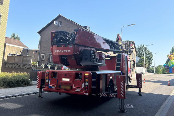 Bewoner sluit zichzelf buiten, brandweer ingezet