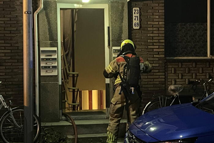 Brand in woning snel geblust