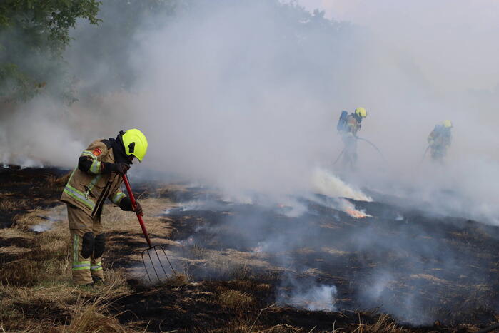 Flinke rookontwikkeling bij buitenbrand