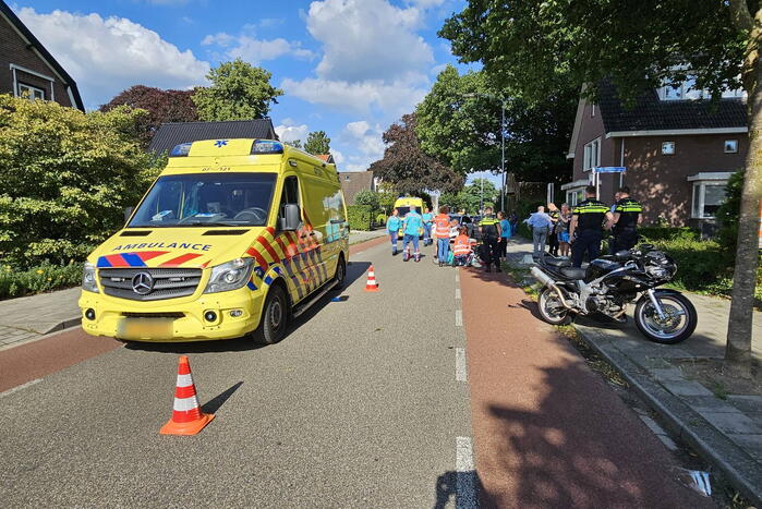 Ernstig ongeval tussen motorrijder en bestuurder van scootmobiel