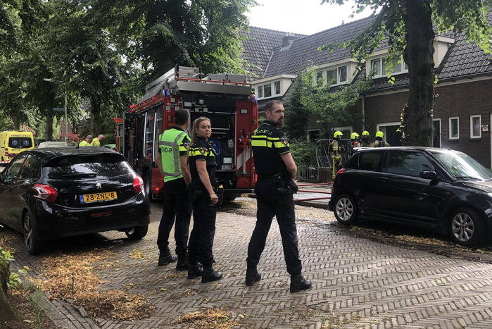 Woning brand snel onder controle