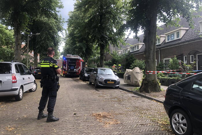 Woning brand snel onder controle