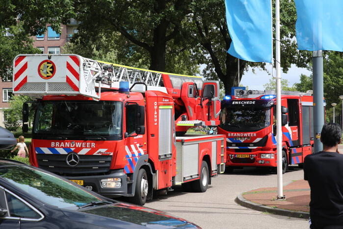 Winkelcentrum Deppenbroek ontruimd vanwege brand