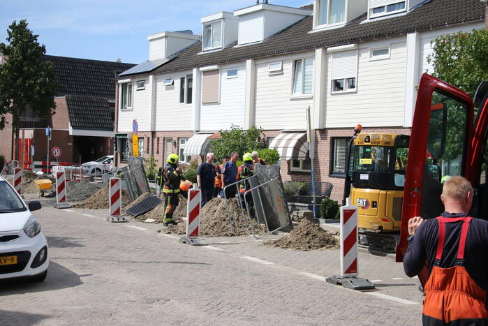 Gaslekkage door aanleg van glasvezel