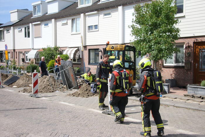 Gaslekkage door aanleg van glasvezel