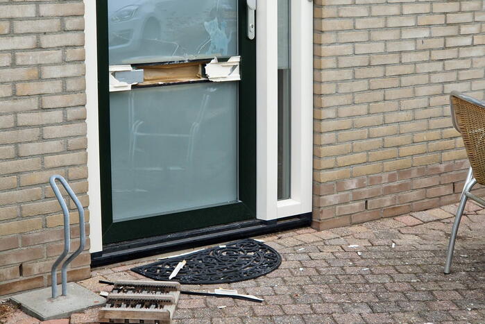 Woning beschadigd door explosief