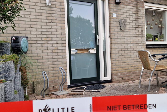 Woning beschadigd door explosief