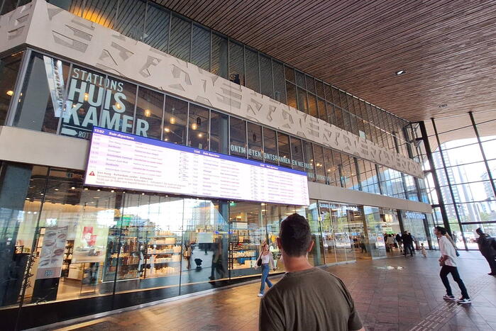 Storing NS zorgt voor drukte op Centraal Station