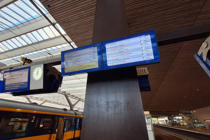 Storing NS zorgt voor drukte op Centraal Station